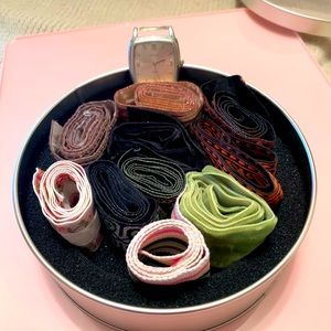 Beautiful watch with straps to match any occasion